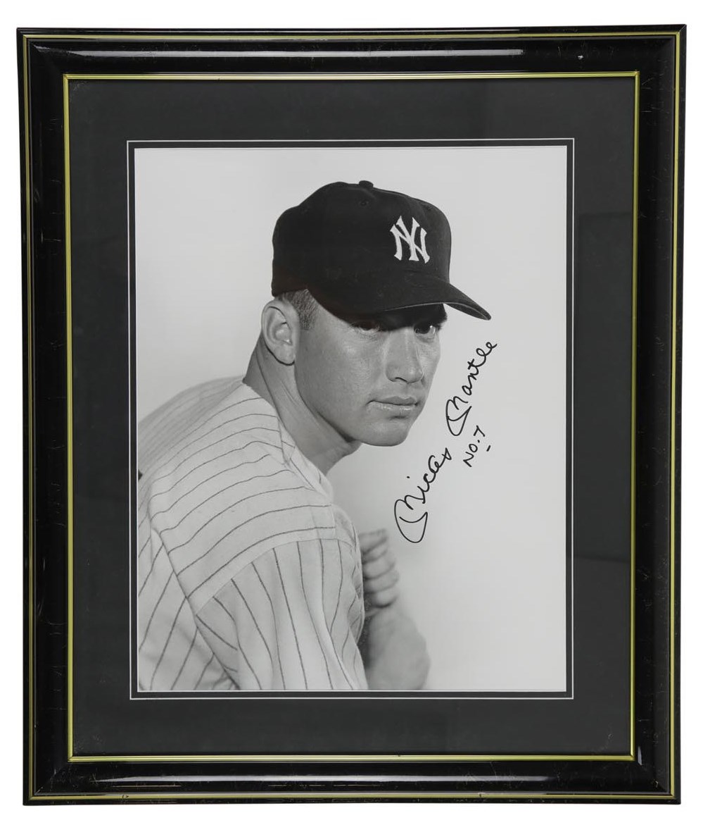 Perfect Mickey Mantle "No.7" Signed Oversized Photograph (PSA 10)