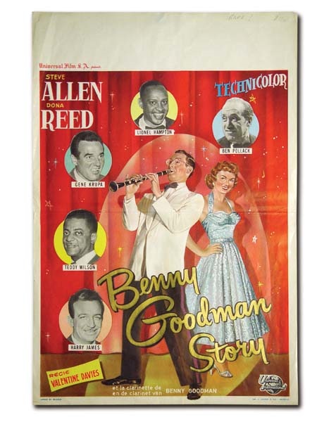 "The Benny Goodman Story" 1955 Belgian Poster