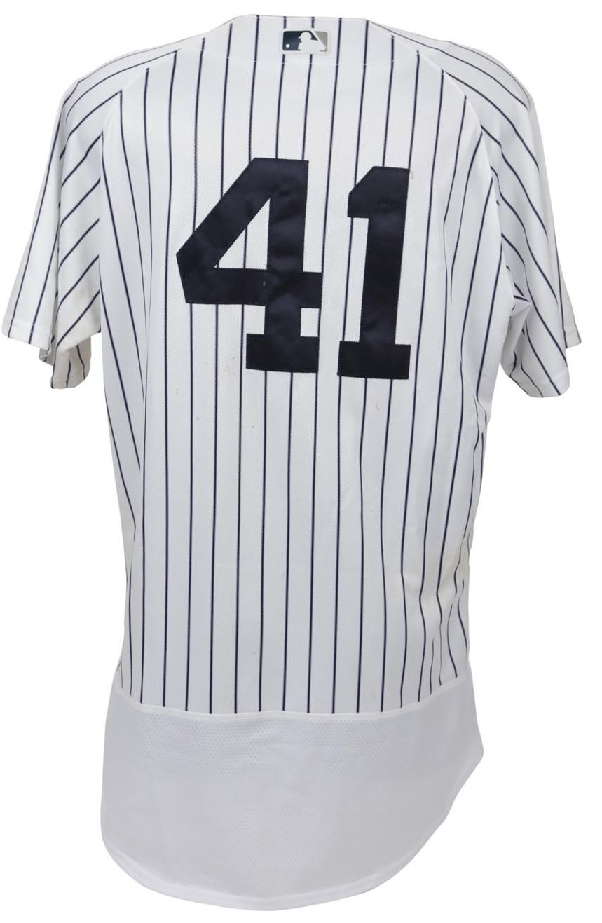 2018 Miguel Andujar Game Worn Yankees Rookie Jersey (Steiner & Photo-Matched)