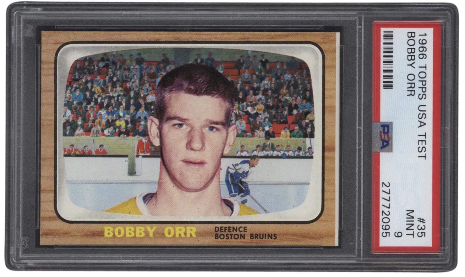 Hockey Cards - 1966 Topps Bobby Orr USA Test #35 PSA Mint 9  - Pop 1/1 & HIGHEST GRADED