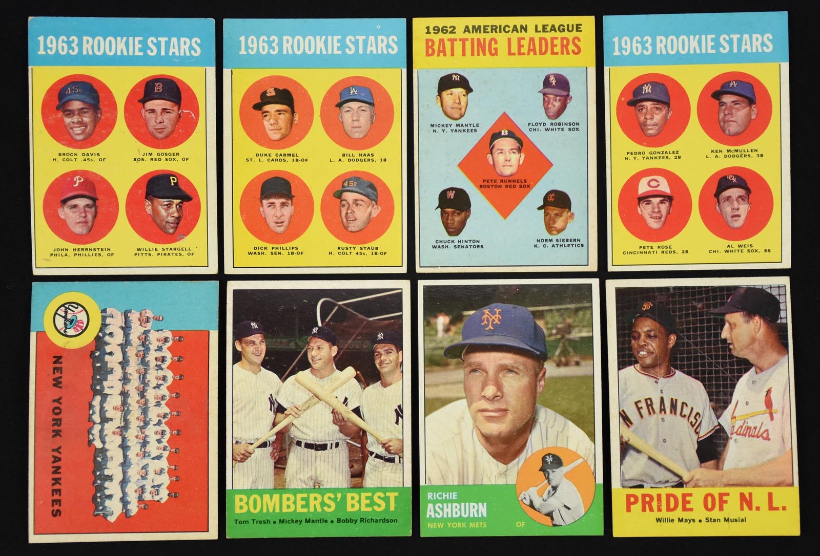 Baseball and Trading Cards - 1963 Topps Baseball Collection (5000) with Rose Rookie