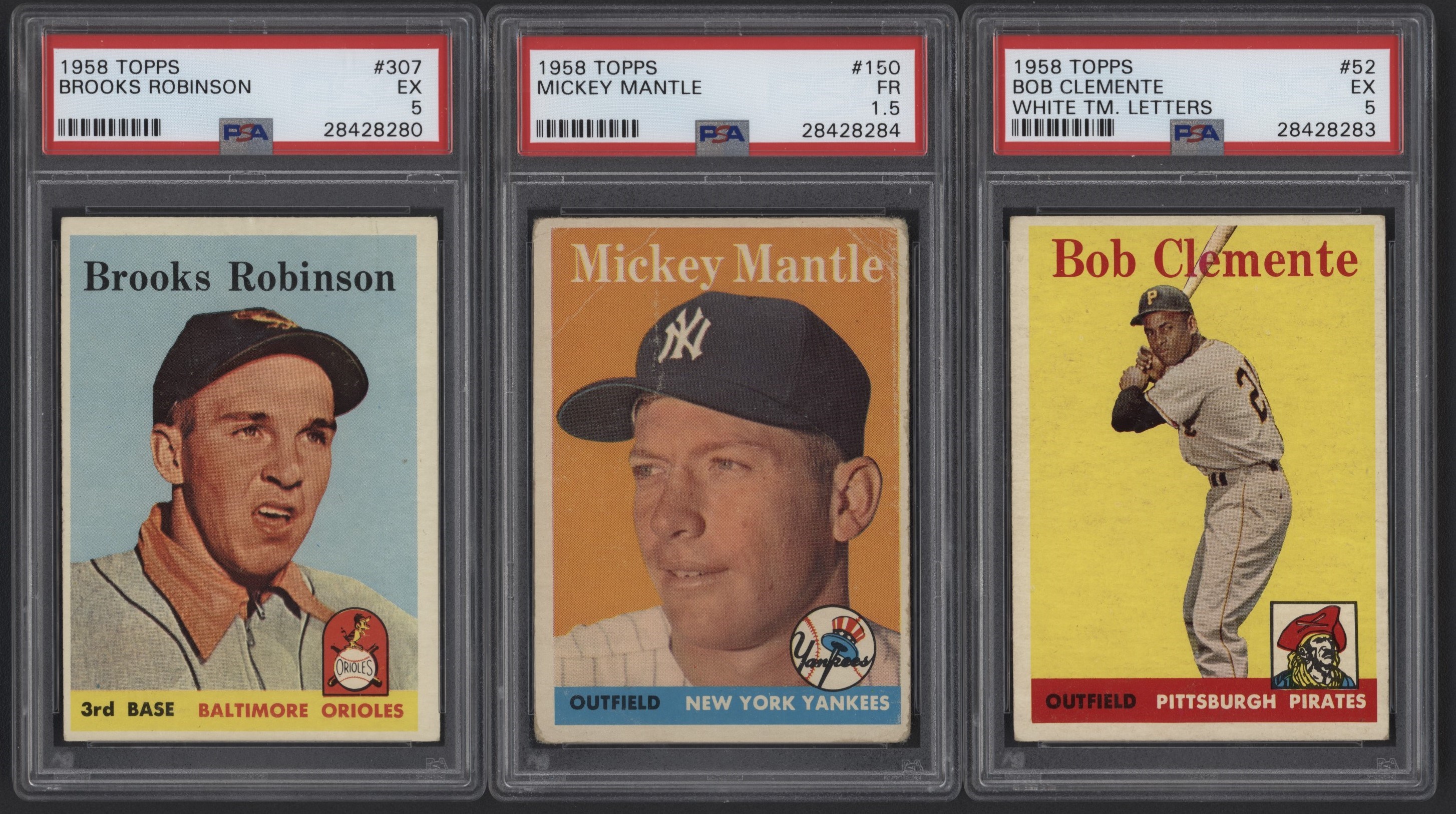 Baseball and Trading Cards - 1958 Topps "Hall Of Fame" PSA Card Including Mantle PSA (6)