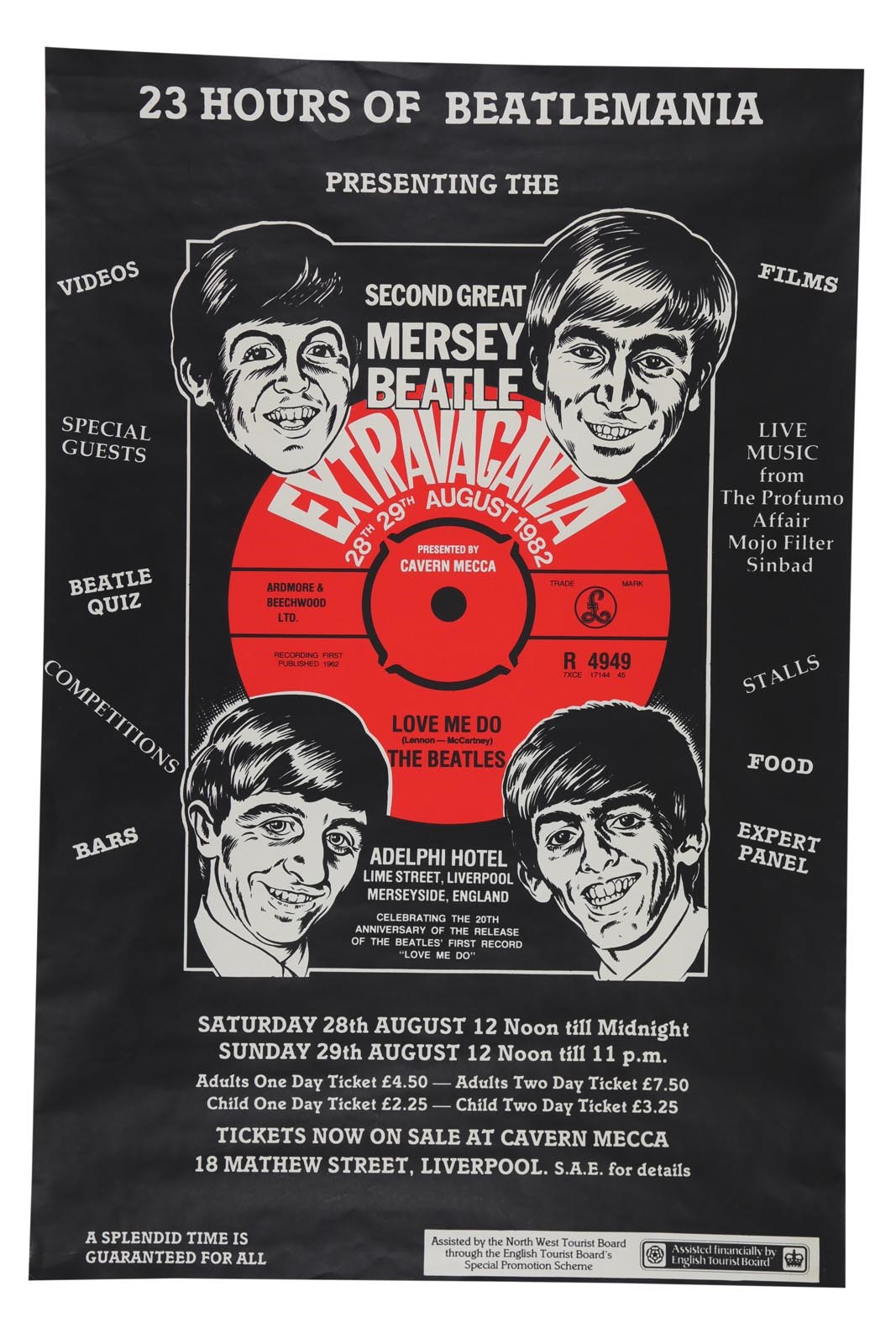 1982 Beatles "Pre-Beatlefest" Early Convention Poster