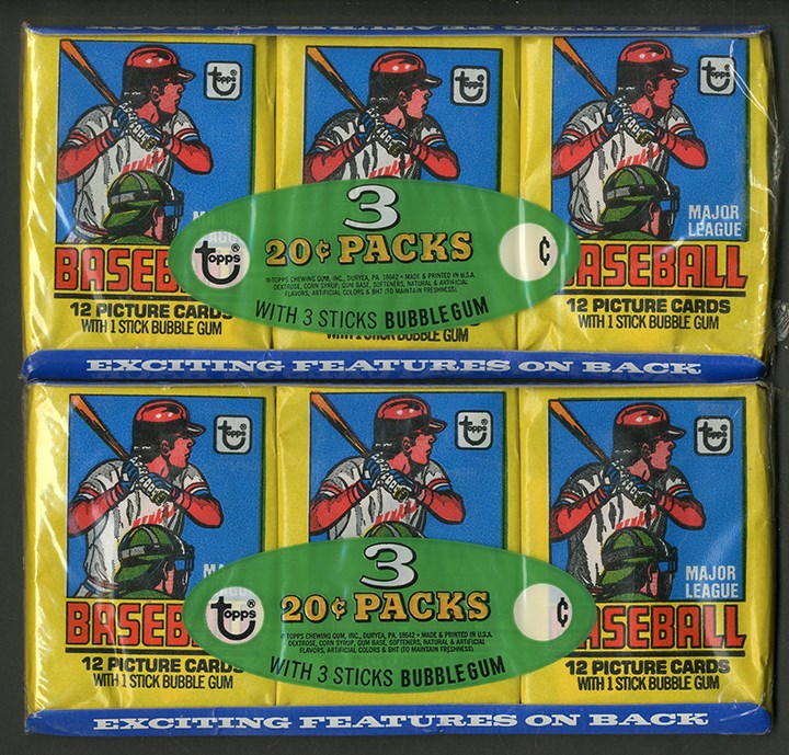 Unopened Wax Packs Boxes and Cases - 1979 Topps Baseball Wax Trays (2)