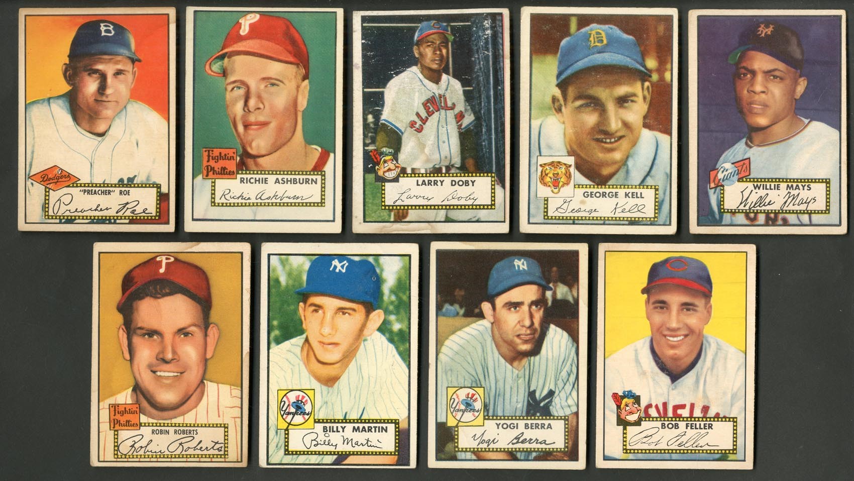 Baseball and Trading Cards - 1952 Topps Collection with Mays Rookie (185+)