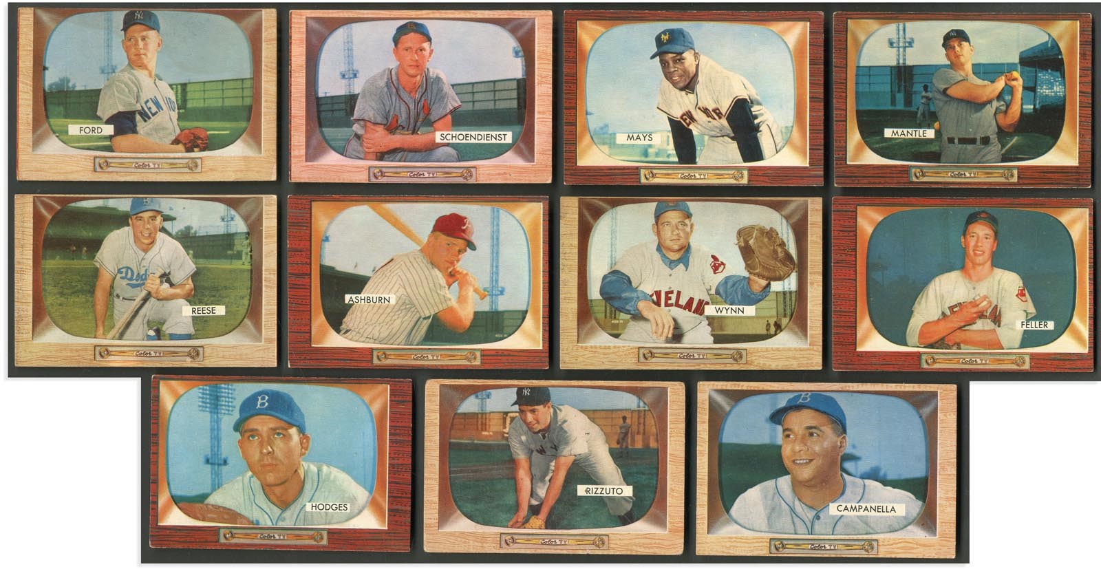 1955 Bowman Collection w/Mantle & Mays (195+)
