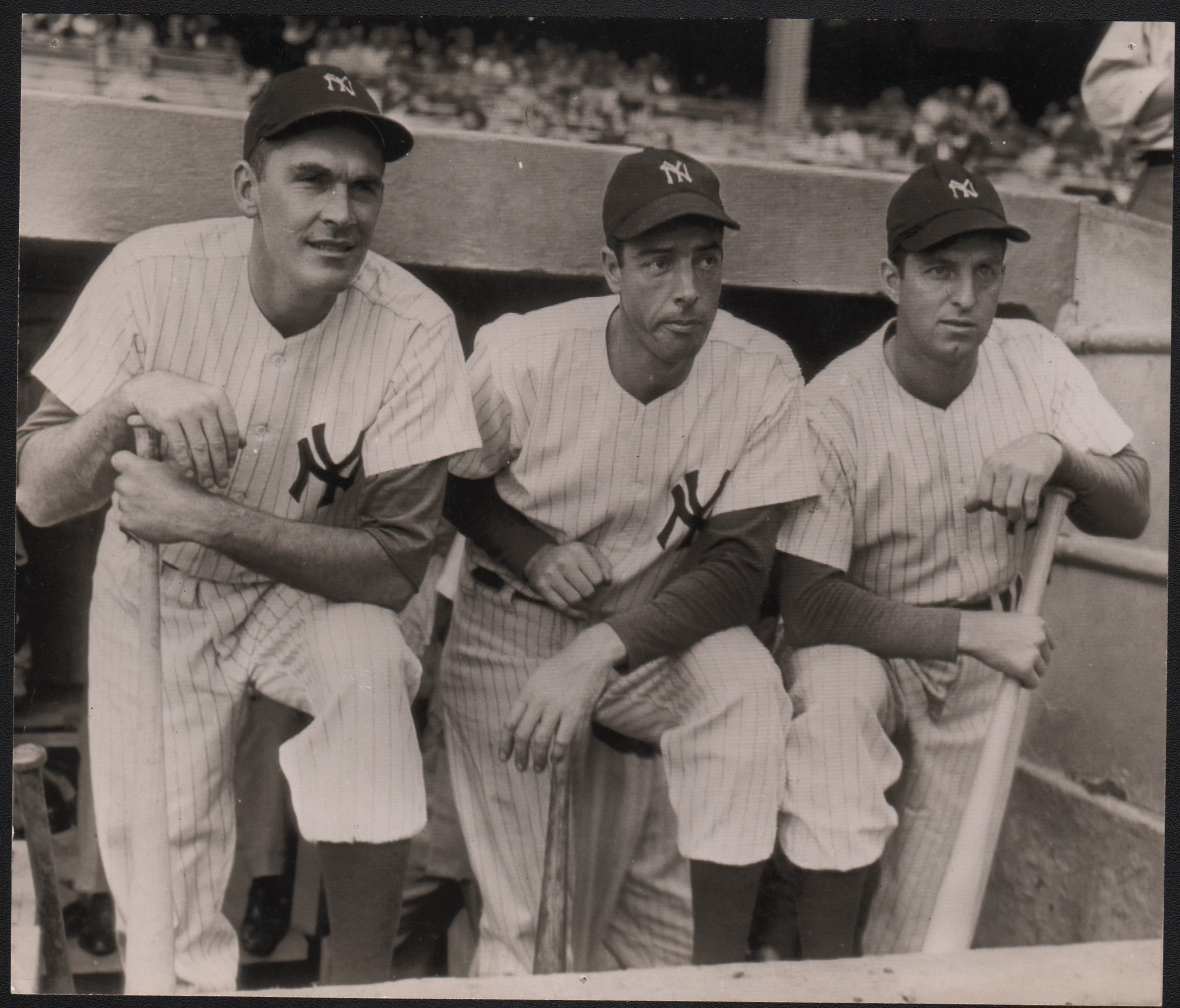 Vintage Sports Photographs - 1940s Joe DiMaggio & Mates Type I Photograph