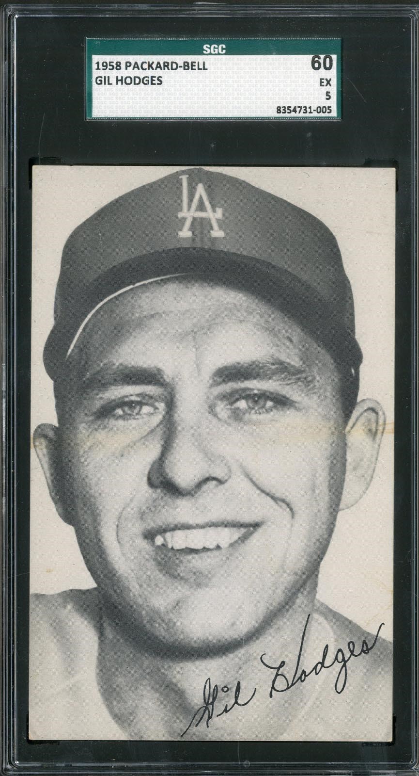 Baseball and Trading Cards - 1958 Packard-Bell Gil Hodges SGC 60 EX 5