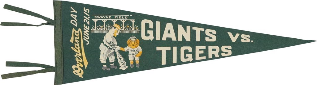 1915 Detroit Tigers vs. New York Giants Pennant