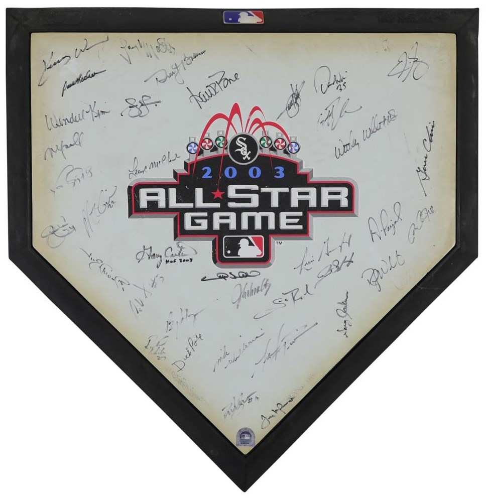 2003 National League All-Star Game Signed Home Plate (In Person w/ MLB Provenance)