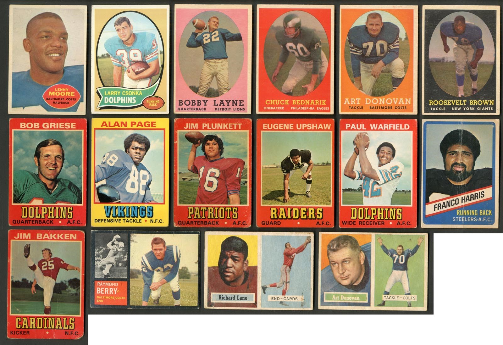 - 1950s-70s Topps, Wonder Bread & Fleer Football Collection (425+)