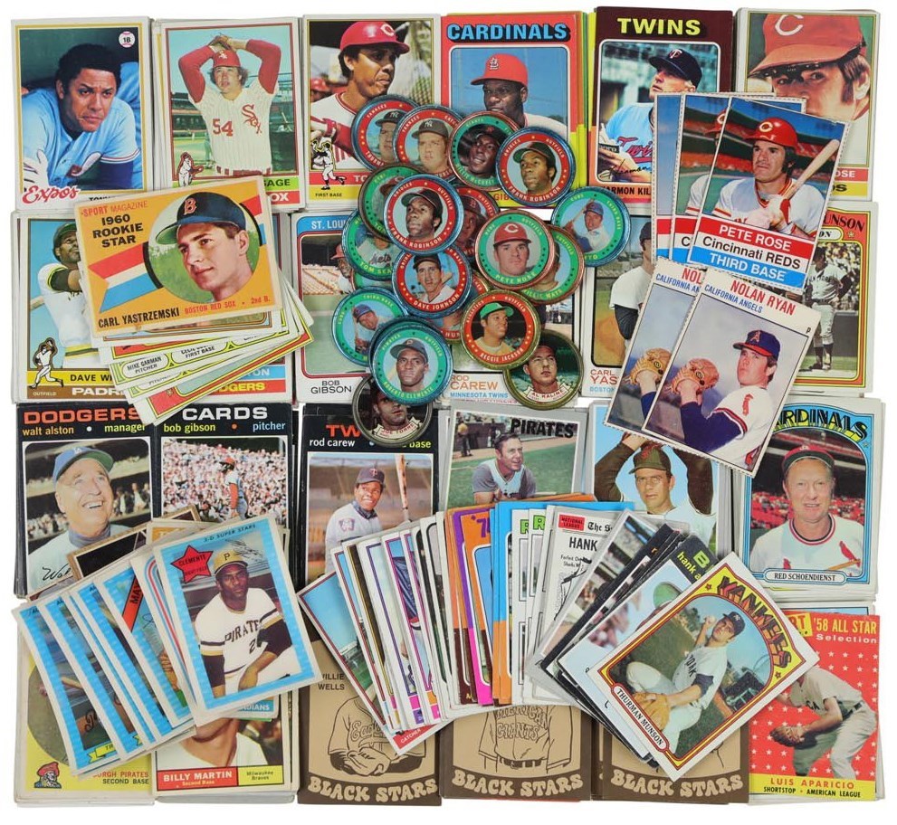 Baseball and Trading Cards - 1950s-70s Mostly Topps Collection with Near Complete Sets and (450+) Hall of Famers (10,000+ Cards)