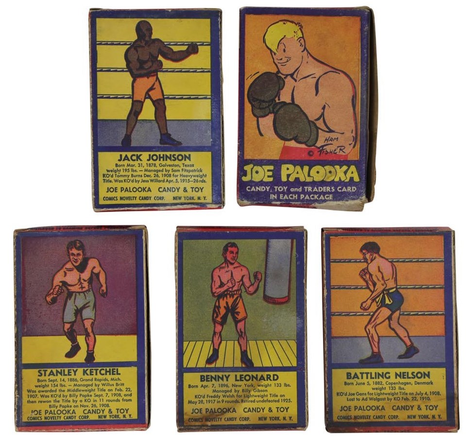 Boxing Cards - 1950s Joe Palooka R427 Complete Boxes (5)
