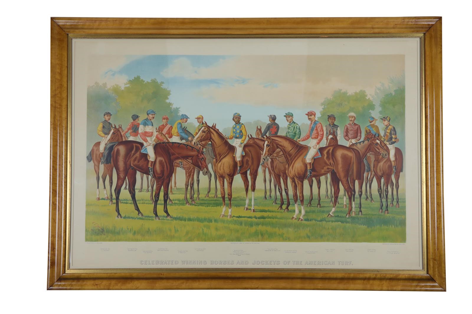 Wonderful Currier & Ives “Celebrated Winning Horses And Jockeys Of The American Turf”