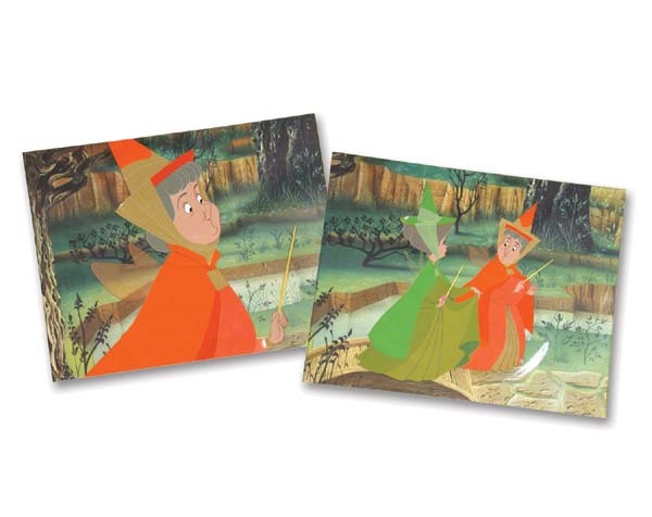 Disney - Two Walt Disney "Sleeping Beauty" 1959 Animation Cels