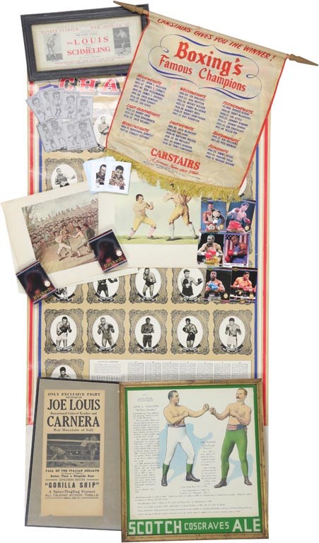 Boxing Cards - Vintage Boxing w/Sullivan-Kilrain Advertisement (200+)