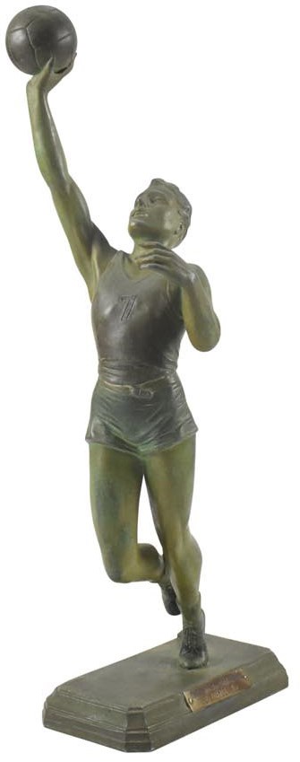 Basketball - Stunning 1930's Art Deco Basketball Statue