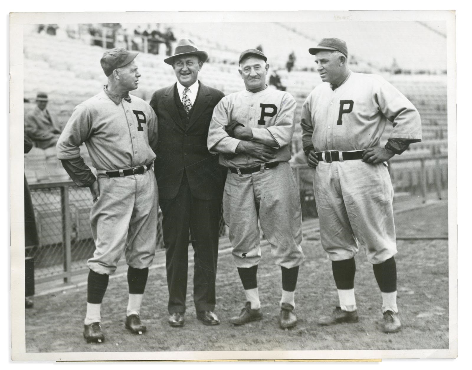 Vintage Sports Photographs - Rare Image of Ty Cobb and Honus Wagner Together (1933)