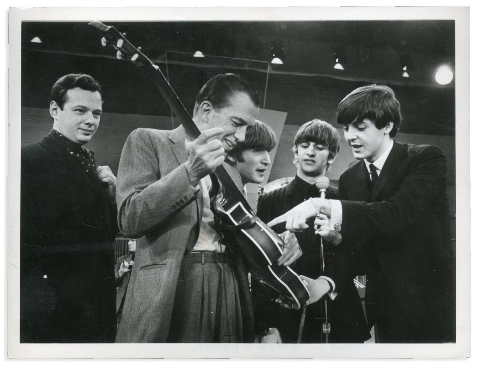 Rock And Pop Culture - 1964 The Beatles Historic First Ed Sullivan Show Performance Wire Photo