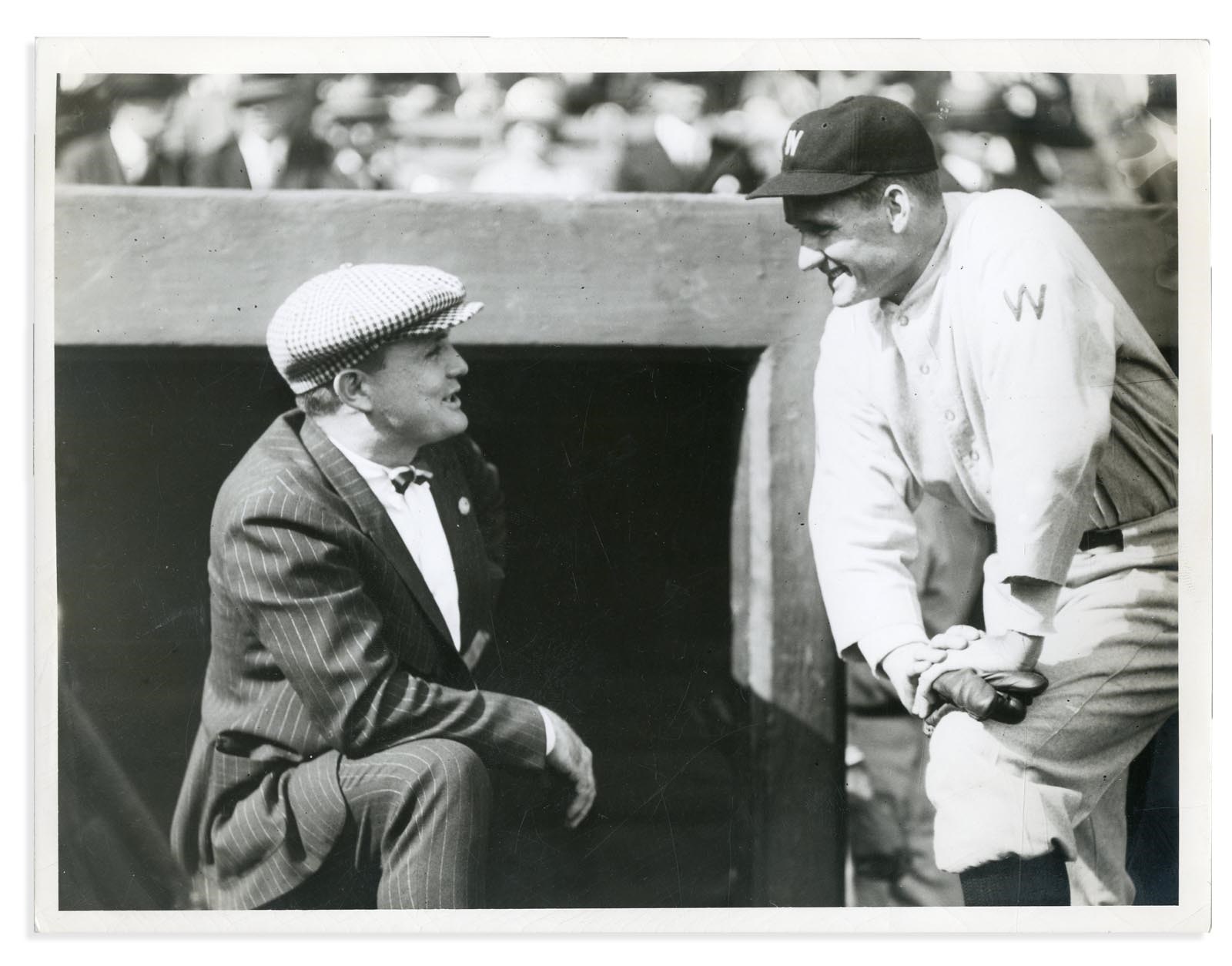 1929 Walter Johnson and Billy Evans by Louis Van Oeyen