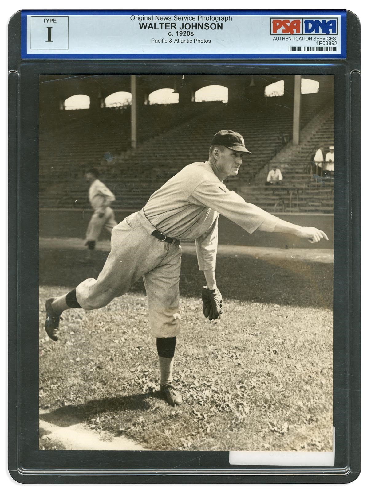 Vintage Sports Photographs - 1920's Walter Johnson Type 1 Photo (PSA/DNA)