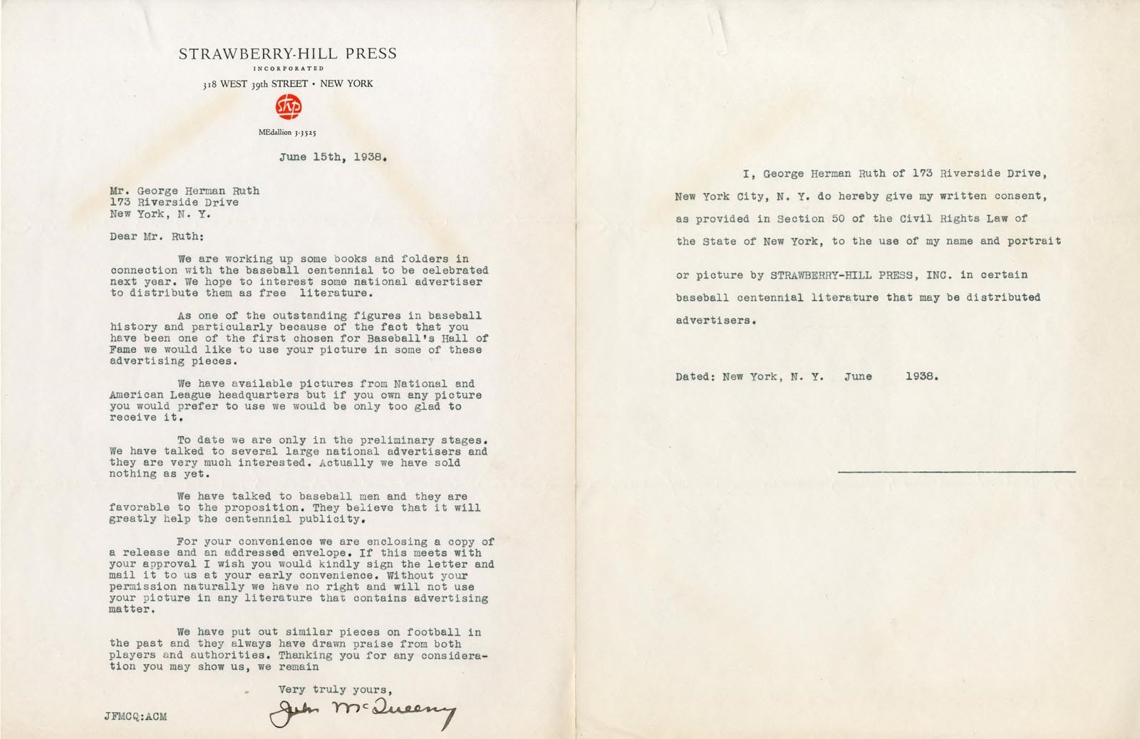 Collection Of Babe Ruth's Right Hand Man - Important 1930s Letters TO Babe Ruth from his Right Hand Man (11)