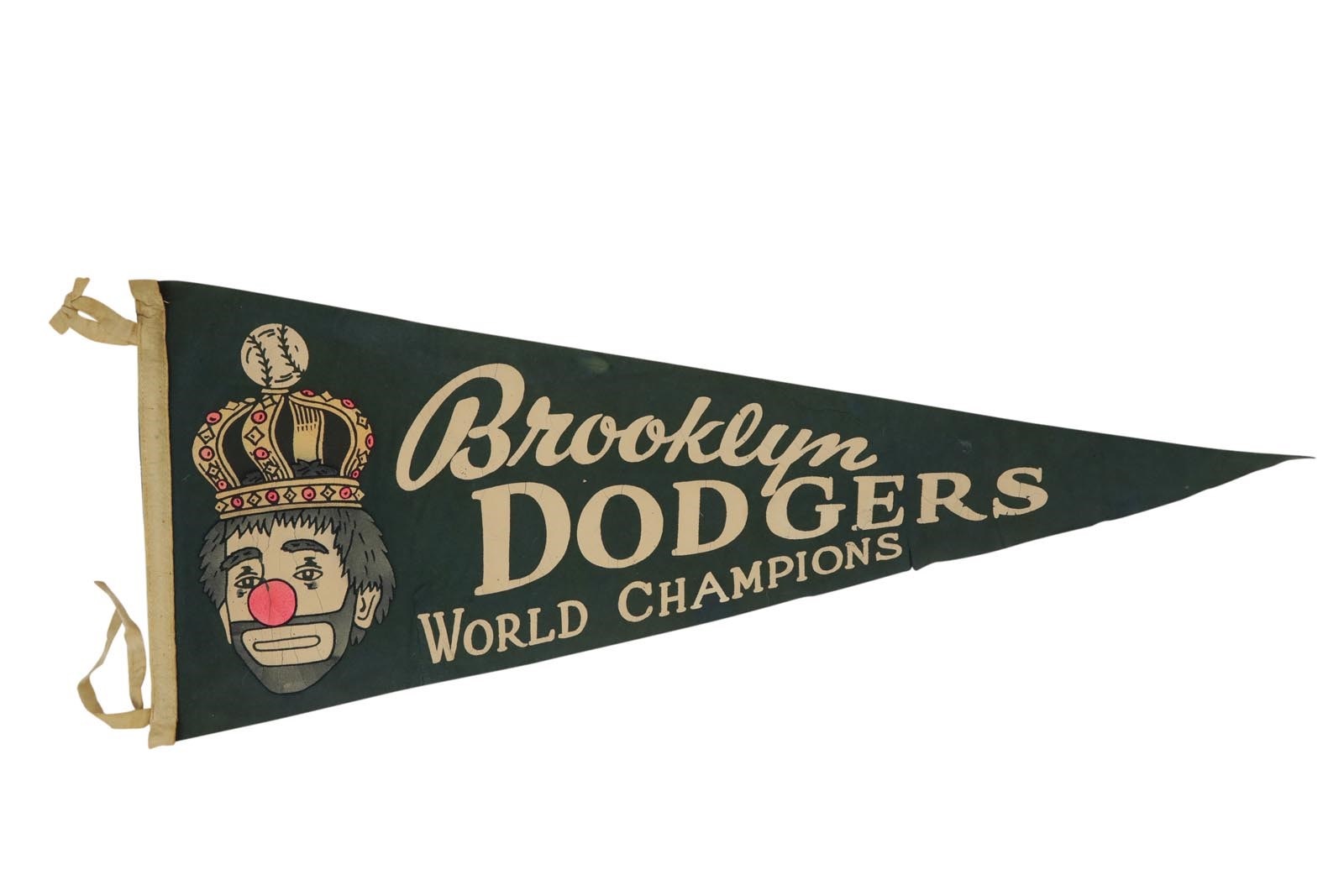 Jackie Robinson & Brooklyn Dodgers - 1955 World Champion Brooklyn Dodgers Pennant