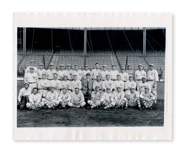 - 1923 New York Giants Team Wire Photograph (8x10")