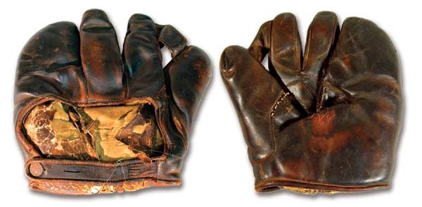 Baseball Equipment - 1920's Jesse Haines Game Worn Glove