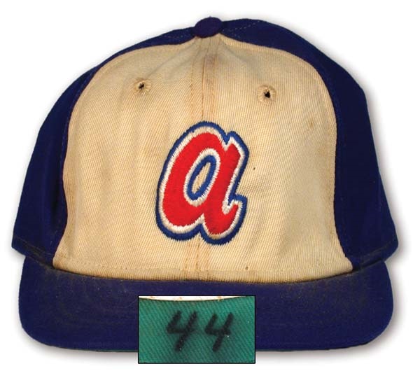 - 1972-74 Hank Aaron Game Worn Cap
