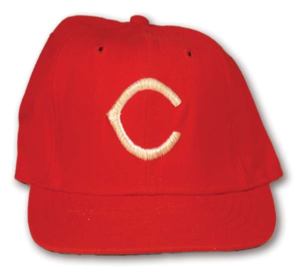 Baseball Equipment - Early 1970's Sparky Anderson Game Worn Cap