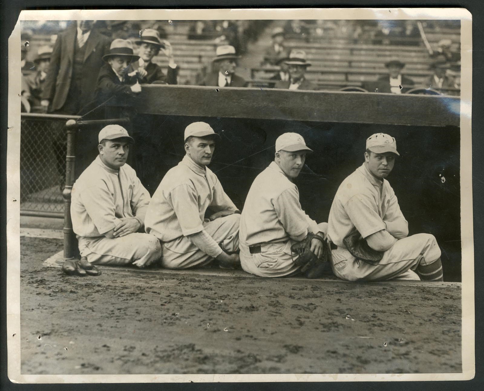Vintage Sports Photographs - Jimmie Foxx & Phila A's Ready for 1929 World Series Type 1 Photo