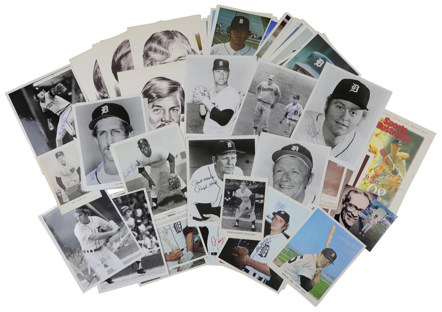1930's - 70's Detroit Tigers Vintage Signed Picture Pack Photos & More (109)
