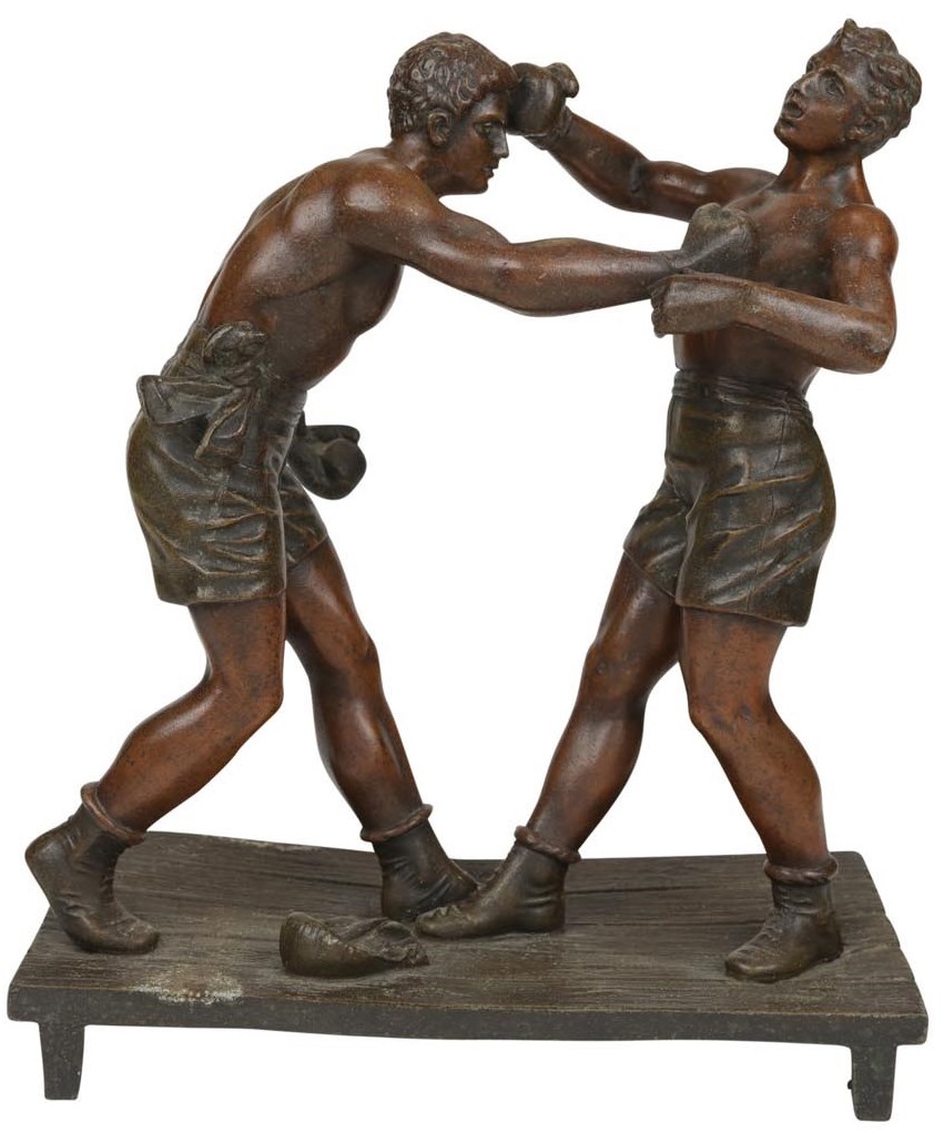 Early 1900's "Fight For the Championship" Boxing Statue