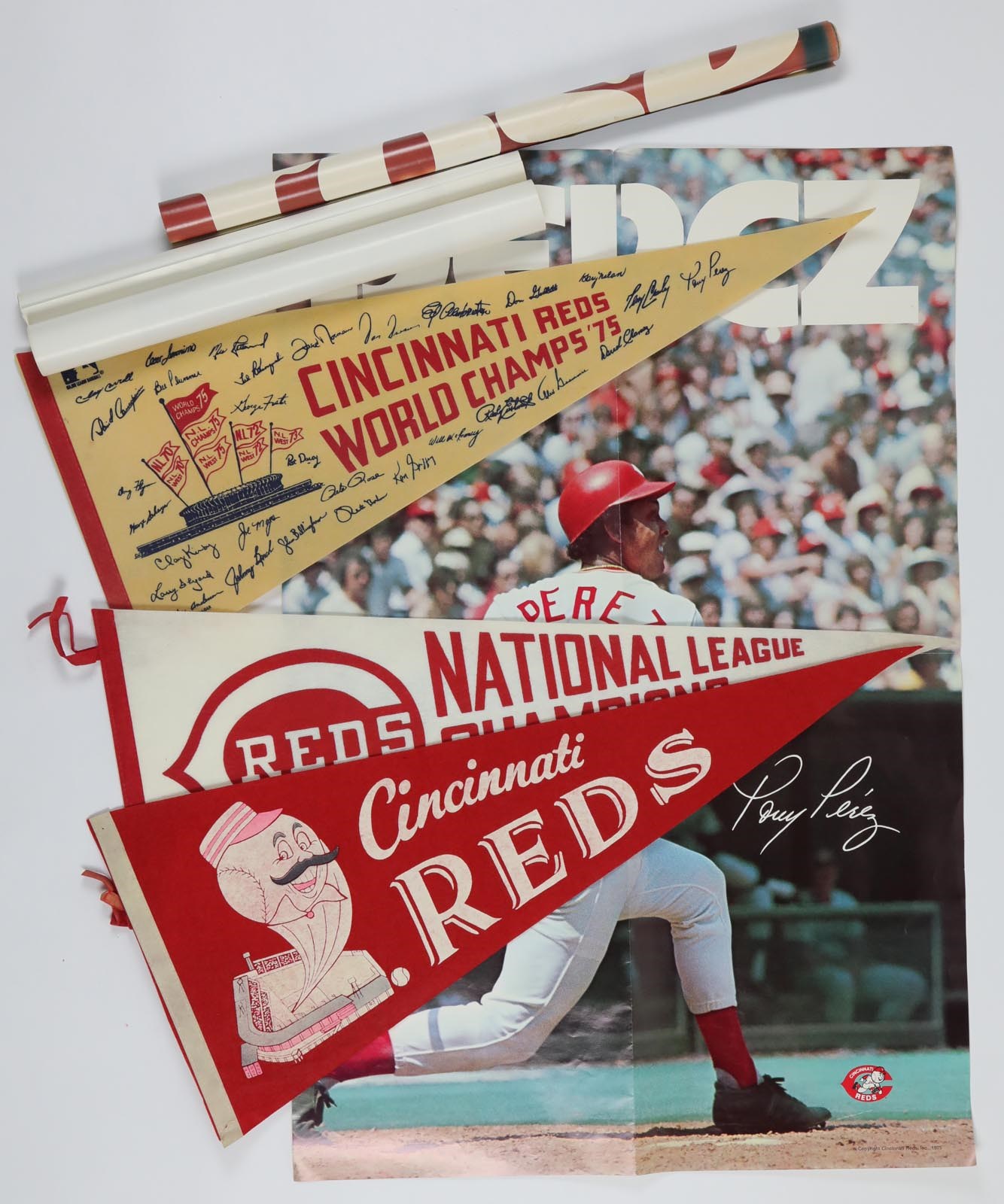 Bernie Stowe Cincinnati Reds Collection - Collection of Posters and Pennants From The Bernie Stowe Collection (28+)