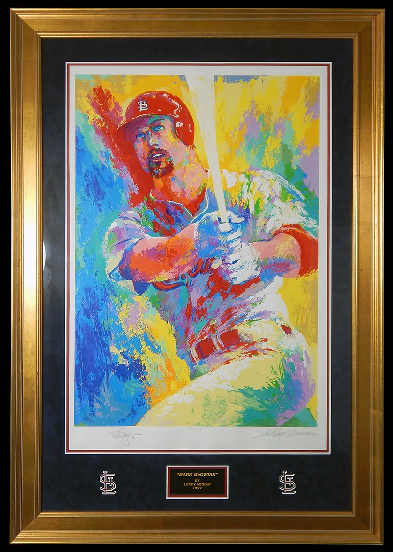 1999 Mark McGwire Signed Limited Edition Leroy Neiman Serigraph