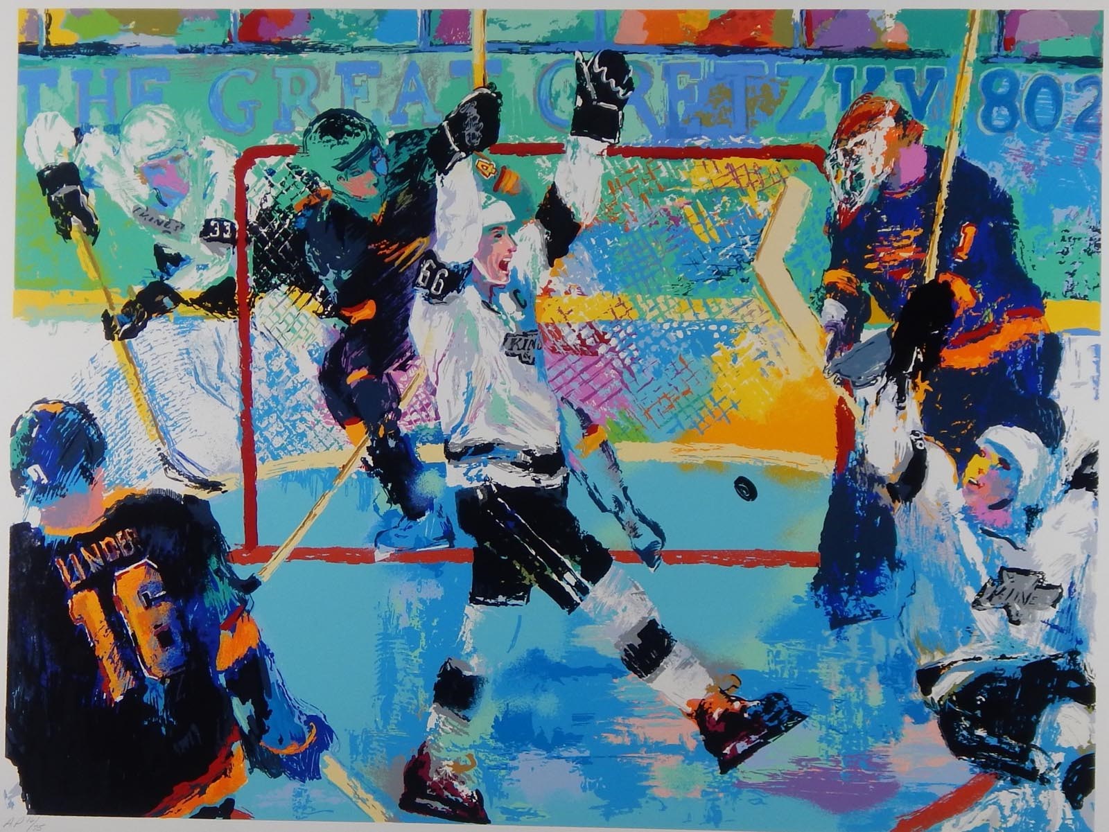 - Gretzky Goal Neiman Artist Proof Serigraph