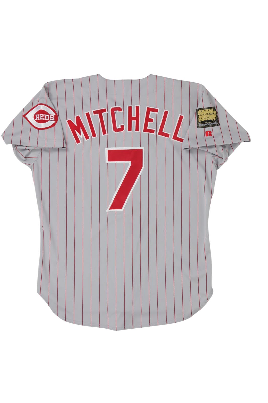 - 1994 Kevin Mitchell Cincinnati Reds Game Worn Jersey with 1869 Patch (Bernie Stowe Collection)