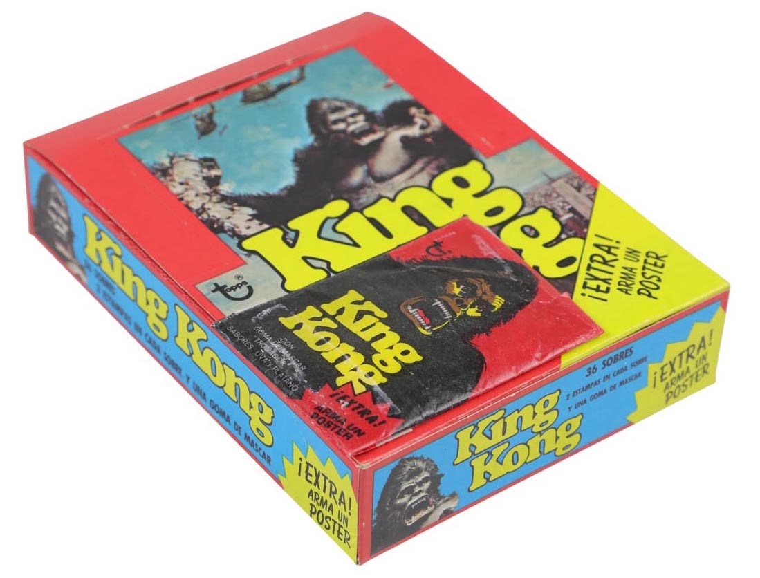 1976 Topps King Kong w/ One-Of-A-Kind Unopened Packs (3)