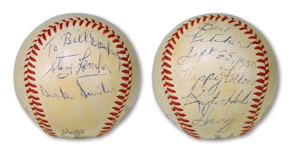 1950 Happy Felton Signed Baseball