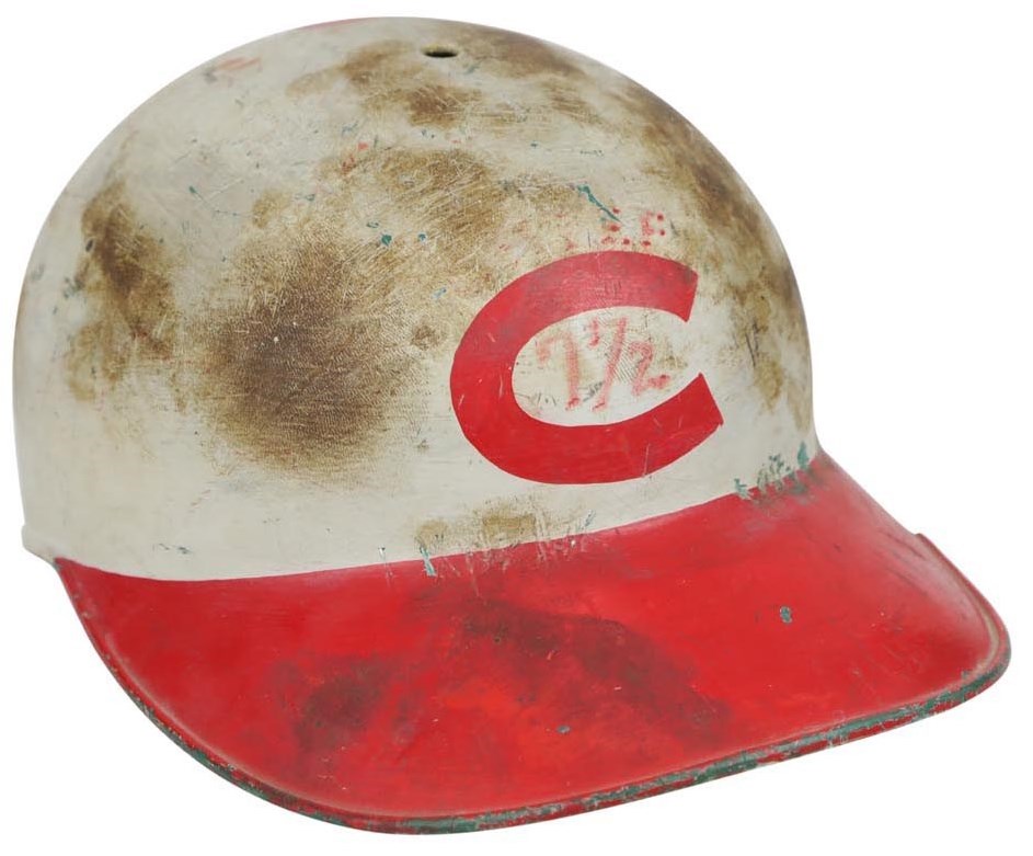 - Early 1960s Cincinnati Reds Game Worn Batting Helmet