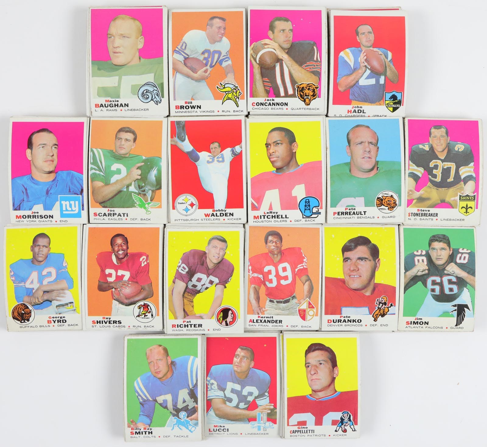 1969 Topps Football Collection (500+)