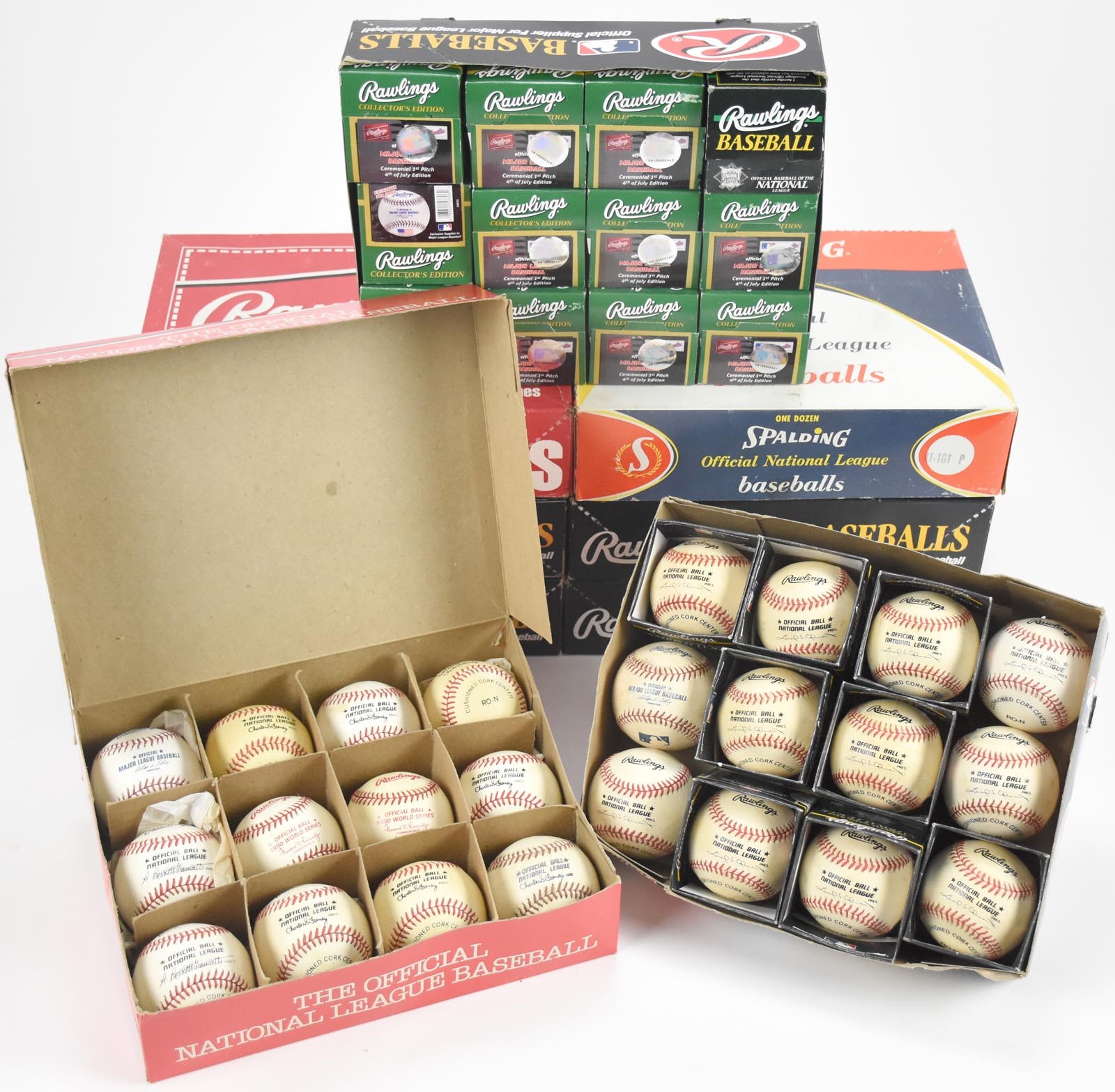 - Unused Official National League & Major League Baseballs From The Bernie Stowe Collection (108)