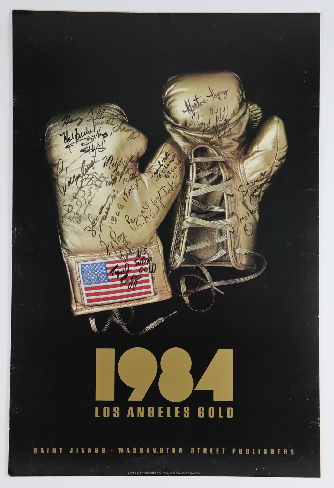 Muhammad Ali & Boxing - 1984 Olympic Boxing Signed Posters w/ Lelands LOA (2)