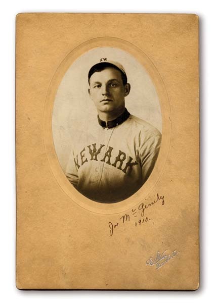 Baseball Photographs - 1910 Joe McGinnity Cabinet Photograph (6x9" mounted)