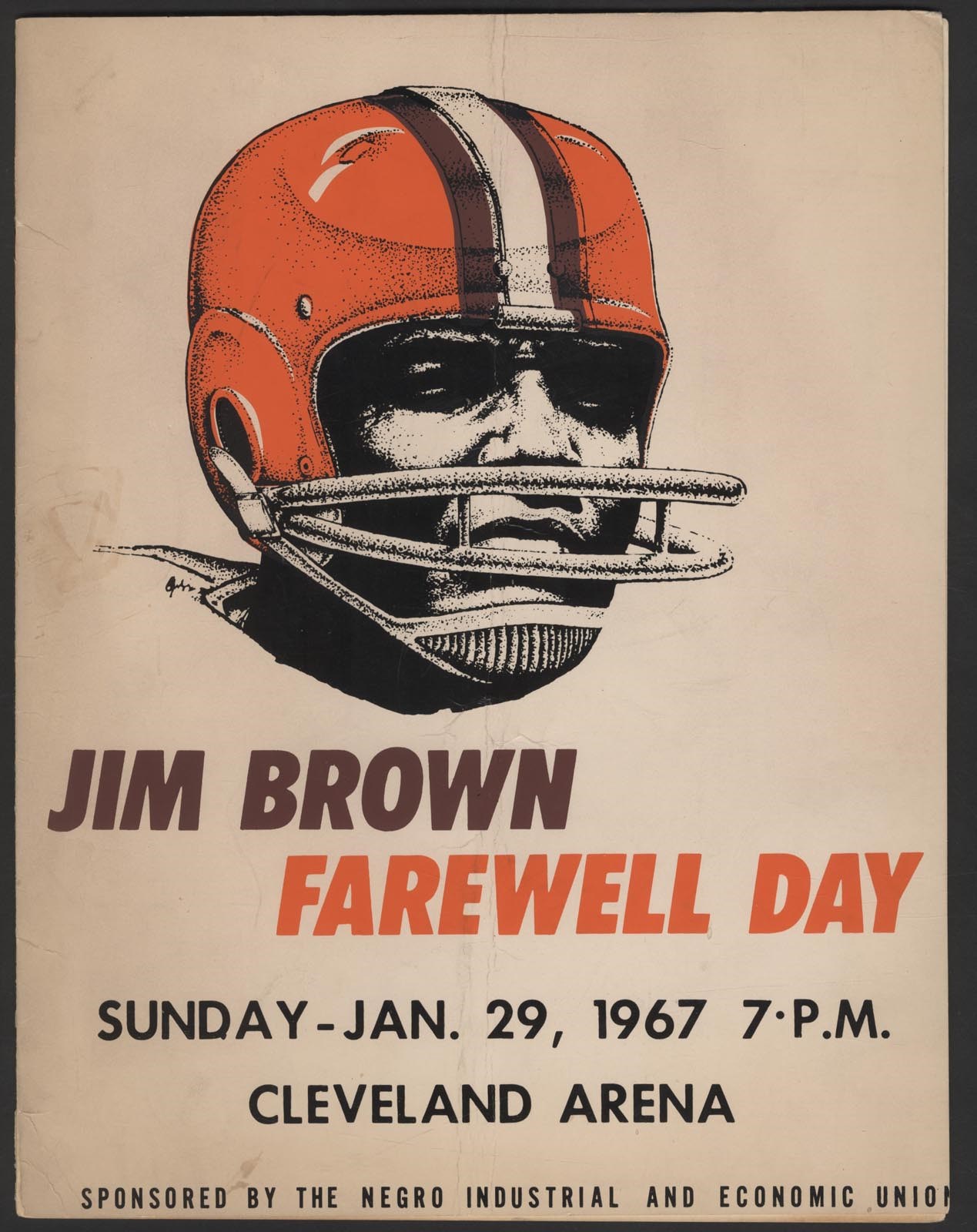 - 1967 Jim Brown Farewell Day Program