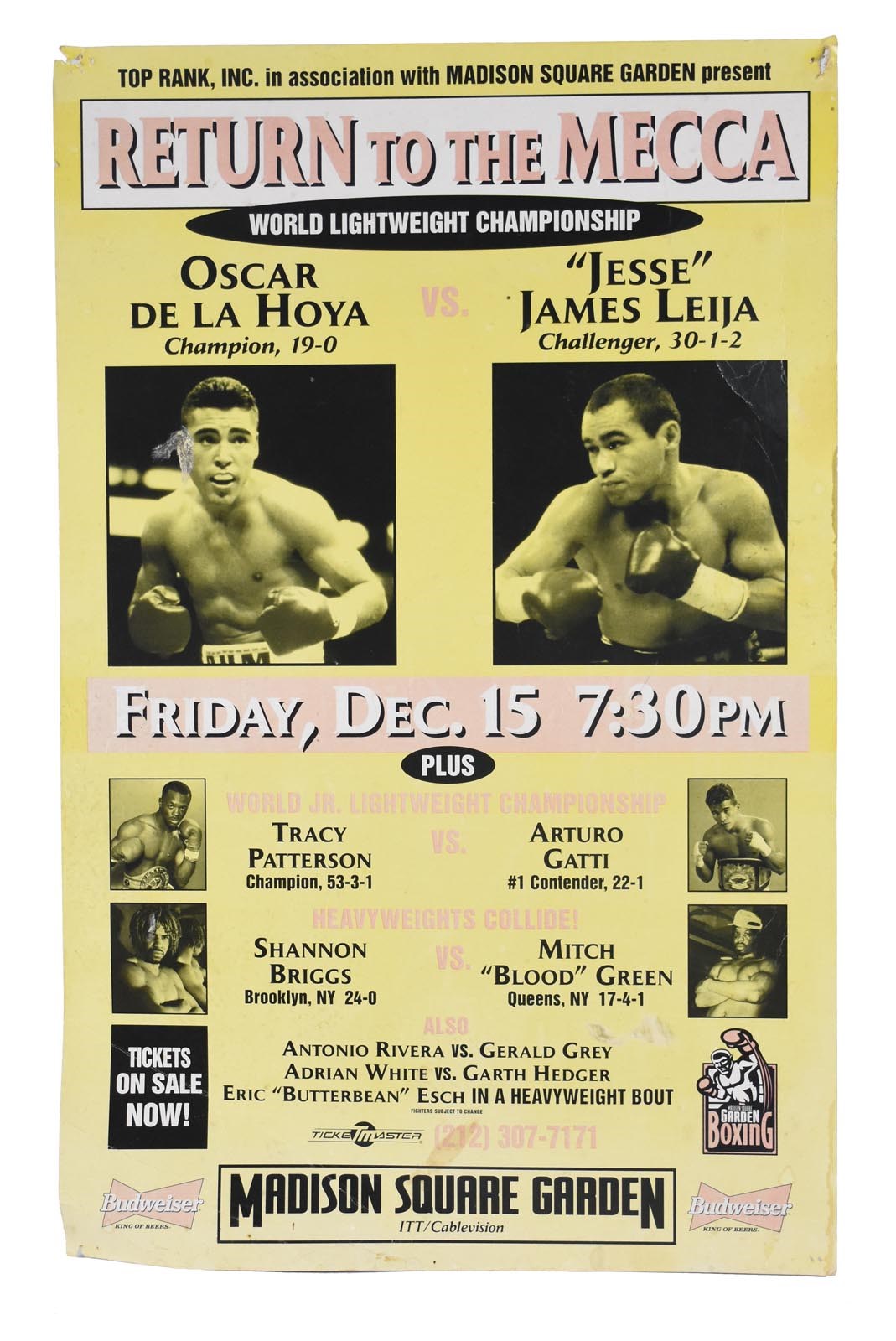 Muhammad Ali & Boxing - Early Oscar De La Hoya Boxing Site Posters