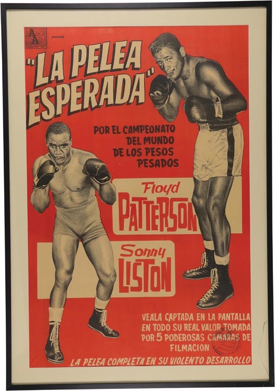 Muhammad Ali & Boxing - 1963 Floyd Patterson vs. Sonny Liston II Argentinian Film Poster