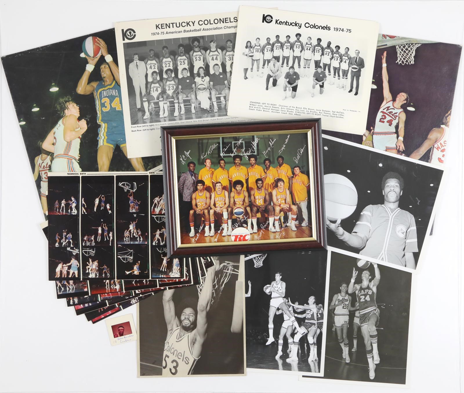 - 1969-76 ABA Photographs Lot of 59
