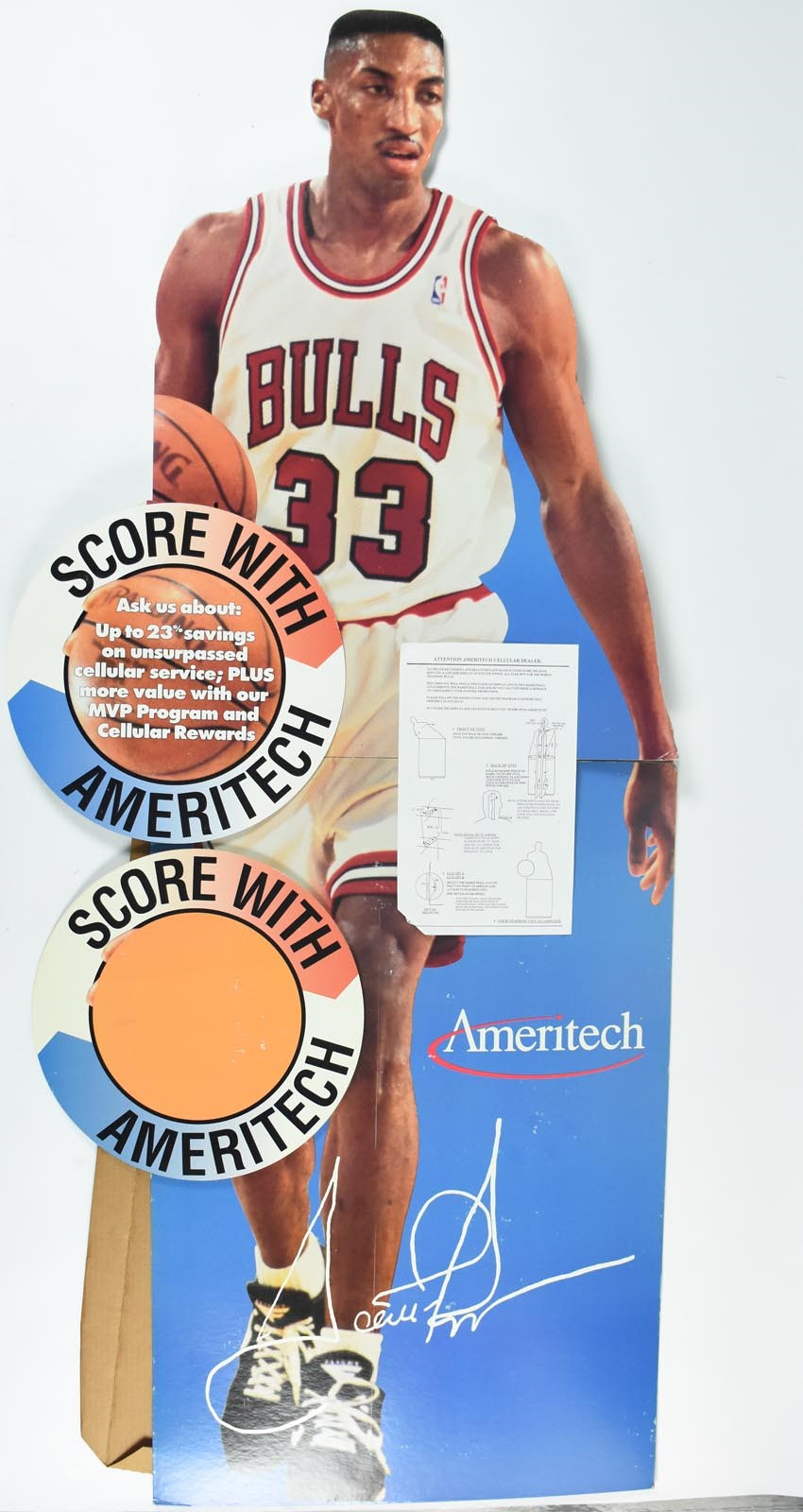 - 1994 Scottie Pippen Amritech “Life Size” Stand-Up Display